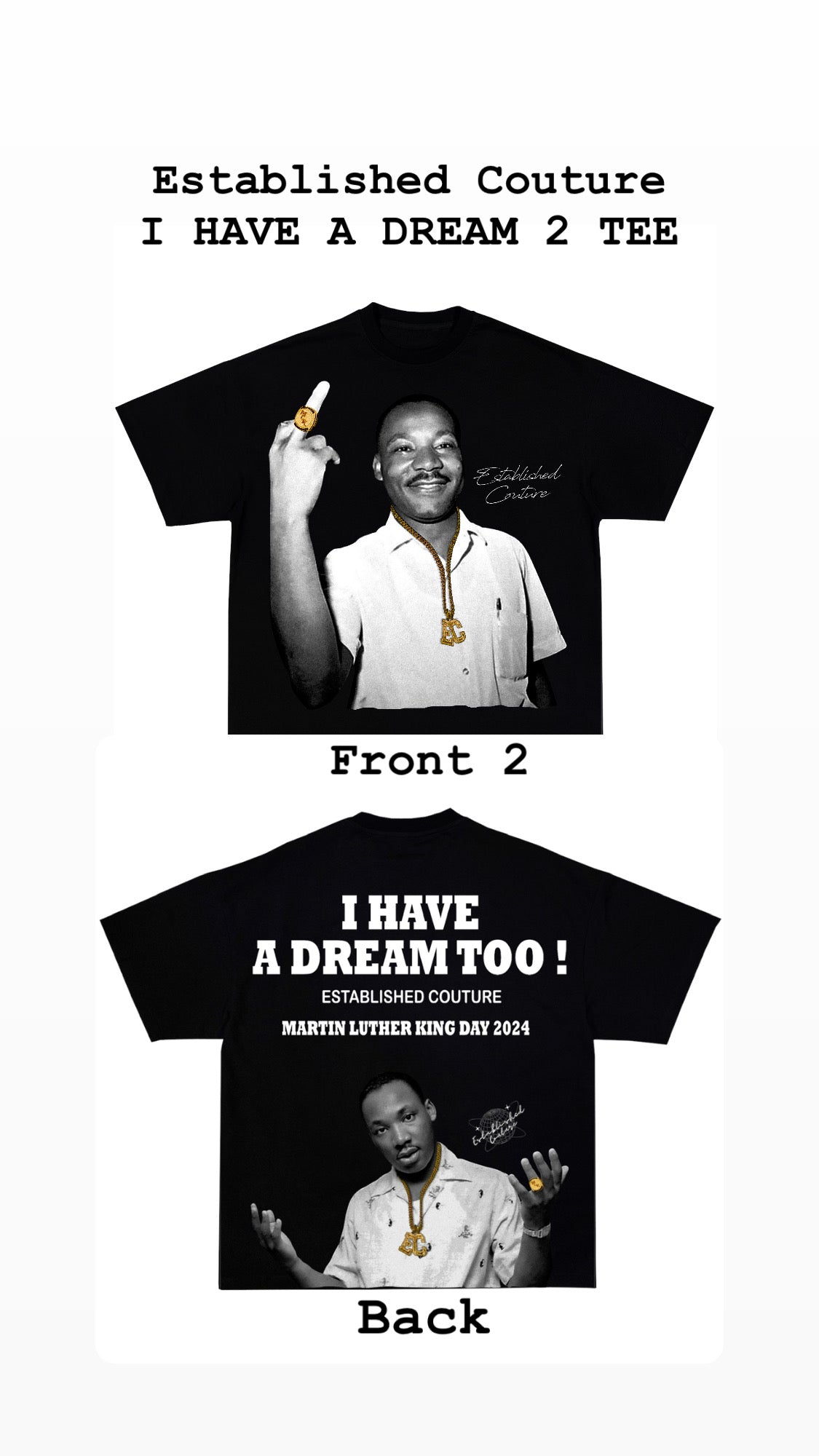 I HAVE A DREAM 2 TEE 💠(Finger)