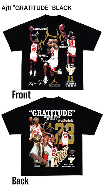 Aj11 GRATITUDE TEE (BLACK)