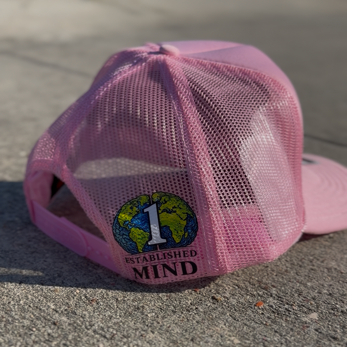 1EM Run Society Pink Breast Cancer Awareness Trucker Hat