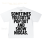 TNLU (They Not Like Us) Tee-WHITE