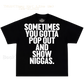 TNLU (They Not Like Us) Tee-BLACK